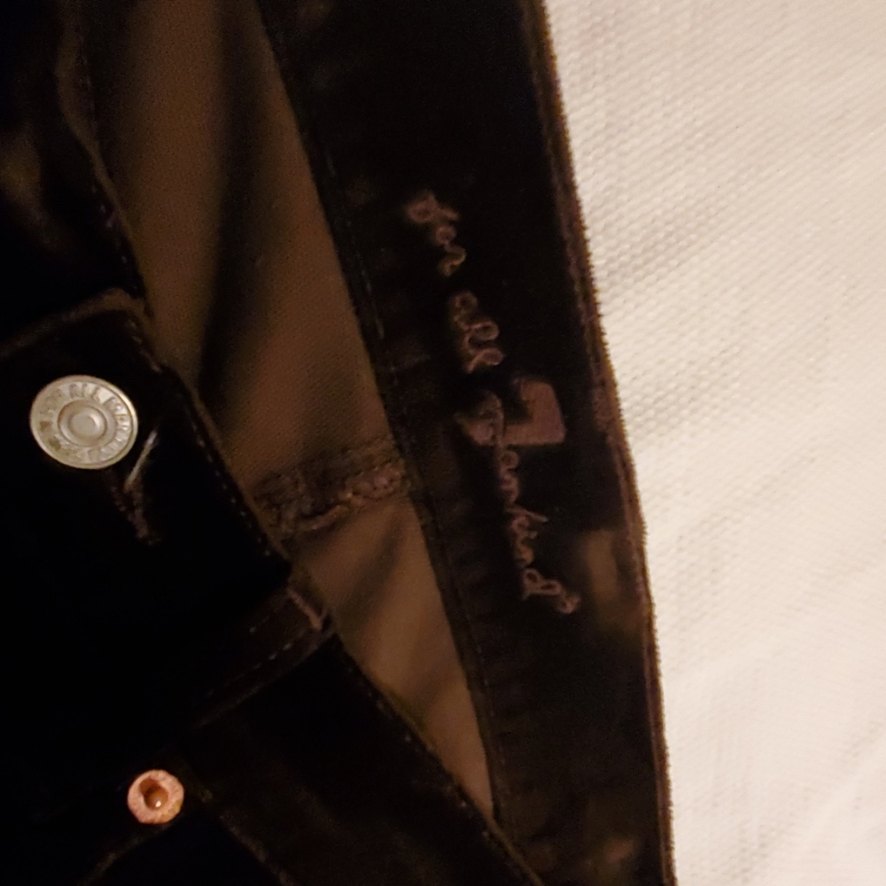 7 for all mankind size 27 velvet jeans